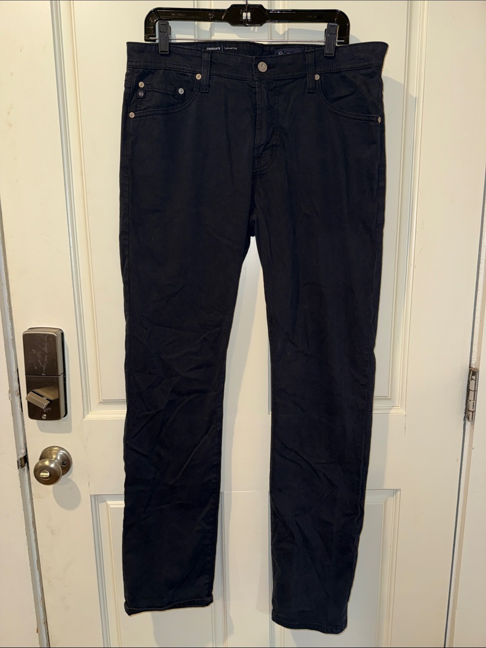 Ag Adriano Goldschmied Slim Black Men's Jeans 33x34